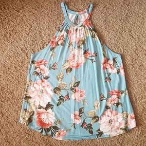Cute Floral Tank Top